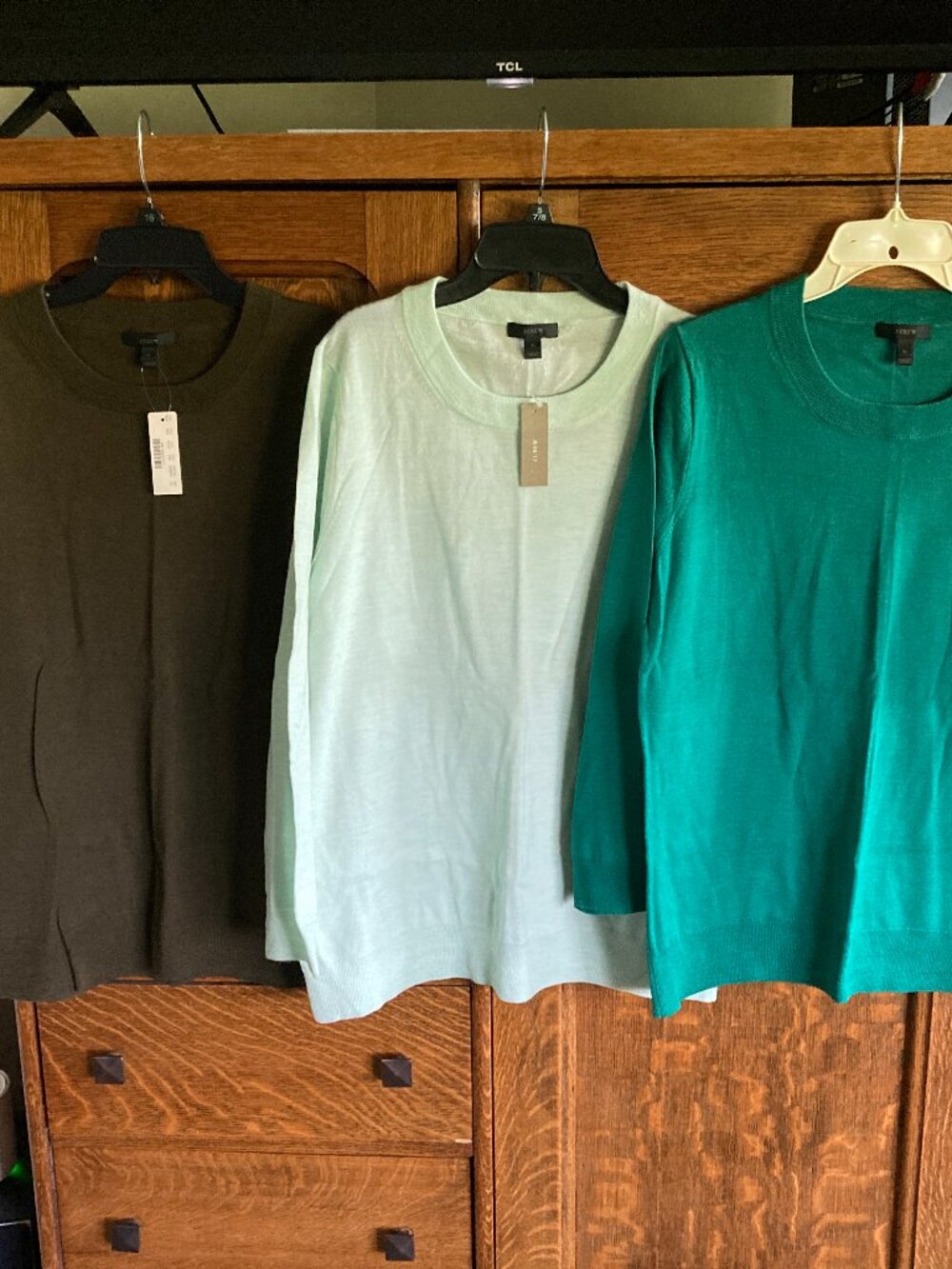 Lot of 3 Banana Republic sweaters, NWT & Nw/oT, XL, green